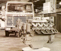 Salone di Francoforte, 1969, stand Scania.